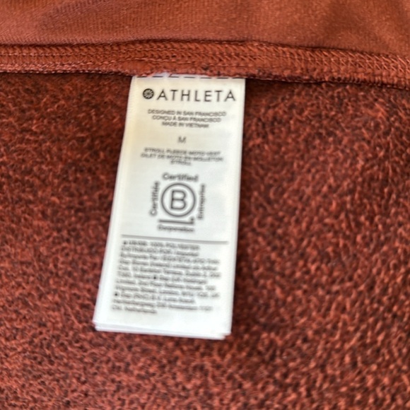 Athleta Stroll Fleece Moto Vest - M - Picture 6 of 10